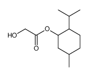 (1R,2S,5R)-2-isopropyl-5-methylcyclohex-1-yl hydroxyacetate结构式