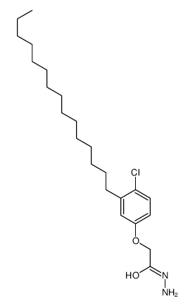 2-(4-chloro-3-pentadecylphenoxy)acetohydrazide结构式