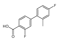 2-fluoro-4-(4-fluoro-2-methylphenyl)benzoic acid Structure