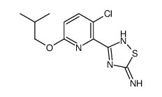 3-(3-Chloro-6-isobutoxy-2-pyridinyl)-1,2,4-thiadiazol-5-amine Structure