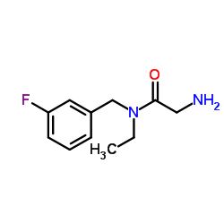 N-Ethyl-N-(3-fluorobenzyl)glycinamide Structure
