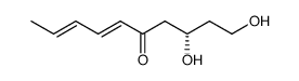 (+)-(3S,6E,8E)-deca-6,8-dien-5-one-1,3-diol Structure