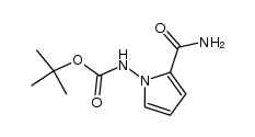 tert-butyl 2-carbamoyl-1H-pyrrol-1-ylcarbamate结构式