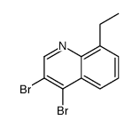 3,4-dibromo-8-ethylquinoline结构式