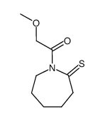 2H-Azepine-2-thione,hexahydro-1-(methoxyacetyl)- (9CI)结构式
