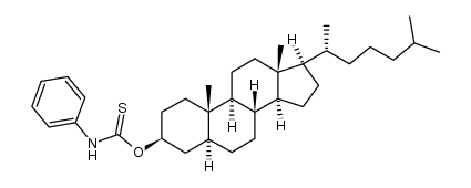 N-phenyl thiocarbamate de cholestanyle-3β Structure