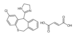 but-2-enedioic acid,2-(2-chloro-6,11-dihydrobenzo[c][1]benzothiepin-11-yl)-4,5-dihydro-1H-imidazole结构式