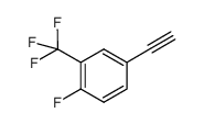 BENZENE, 1-ETHYNYL-4-FLUORO-3-(TRIFLUOROMETHYL)- Structure