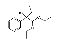 1,1-diethoxy-2-phenylbutan-2-ol结构式