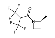 (2S)-1-(α-hydrohexafluoroisobutyryl)-2-methylazetidine Structure