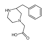 2-[(3S)-3-benzylpiperazin-1-yl]acetic acid Structure