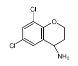 (4R)-6,8-dichloro-3,4-dihydro-2H-chromen-4-amine结构式