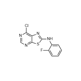 7-Chloro-N-(2-fluorophenyl)[1,3]thiazolo[5,4-d]pyrimidin-2-amine Structure