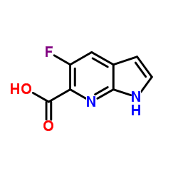 5-氟-1H-吡咯并[2,3-b] 吡啶-6-羧酸结构式