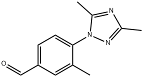 4-(3,5-二甲基-1H-1,2,4-三唑-1-基)-3-甲基苯甲醛结构式