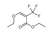 ethyl (Z)-3-ethoxy-2-(trifluoromethyl)prop-2-enoate结构式