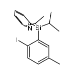 2-((2-iodo-5-methylphenyl)diisopropylsilyl)pyridine结构式