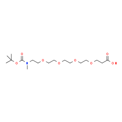 N-methyl-N-(t-Boc)-PEG4-acid Structure