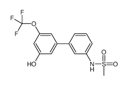 N-[3-[3-hydroxy-5-(trifluoromethoxy)phenyl]phenyl]methanesulfonamide结构式