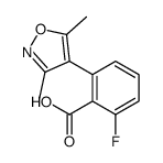 2-(3,5-dimethyl-1,2-oxazol-4-yl)-6-fluorobenzoic acid结构式