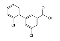 3-chloro-5-(2-chlorophenyl)benzoic acid结构式