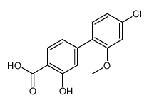 4-(4-chloro-2-methoxyphenyl)-2-hydroxybenzoic acid结构式