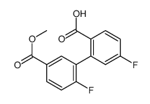 4-fluoro-2-(2-fluoro-5-methoxycarbonylphenyl)benzoic acid Structure