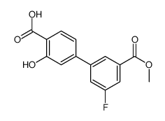 4-(3-fluoro-5-methoxycarbonylphenyl)-2-hydroxybenzoic acid结构式