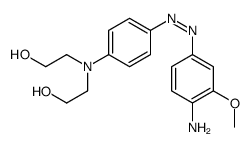 2-[4-[(4-amino-3-methoxyphenyl)diazenyl]-N-(2-hydroxyethyl)anilino]ethanol Structure