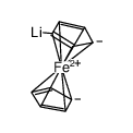 Lithium, ferrocenyl-(8CI,9CI) structure