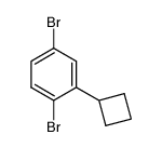 1,4-Dibromo-2-cyclobutylbenzene Structure