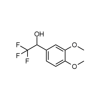 1-(3,4-二甲氧基苯基)-2,2,2-三氟乙醇-1-醇结构式