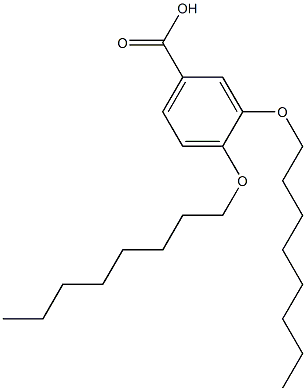 3,4-Bis(octyloxy)benzoic acid Structure