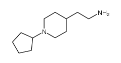 2-(1-环戊基哌啶-4-基)乙胺结构式