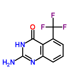 2-Amino-5-(trifluoromethyl)-4(1H)-quinazolinone结构式