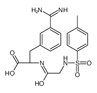 N(alpha)-tosyl-glycyl-3-amidinophenylalanine structure