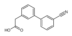 2-(3-氰基-[1,1-联苯]-3-基)乙酸结构式