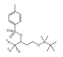 (+/-)-[1,1,1-d3]-4-(tert-butyldimethylsilyloxy)-2-(p-toluenesulfonyloxy)butane Structure