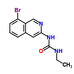 1-(8-Bromo-3-isoquinolinyl)-3-ethylurea Structure