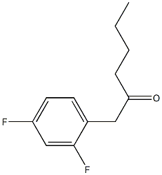1-(2,4-DIFLUOROPHENYL)HEXAN-2-ONE结构式