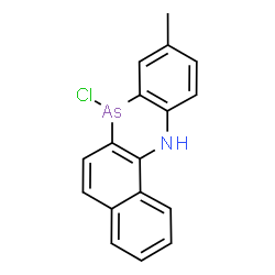 7-Chloro-7,12-dihydro-9-methylbenzo[c]phenarsazine结构式