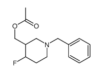 (1-benzyl-4-fluoropiperidin-3-yl)Methyl acetate结构式