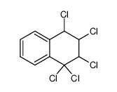 1,1,2,3,4-pentachloro-1,2,3,4-tetrahydro-naphthalene结构式