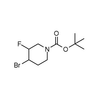 tert-Butyl 4-bromo-3-fluoropiperidine-1-carboxylate Structure