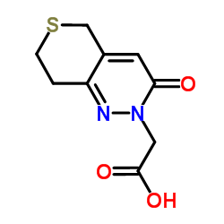 (3-Oxo-3,5,7,8-tetrahydro-2H-thiopyrano[4,3-c]pyridazin-2-yl)acetic acid Structure