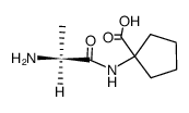 Cyclopentanecarboxylic acid, 1-[(2-amino-1-oxopropyl)amino]-, (S)- (9CI)结构式