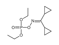dicyclopropyloketoxime diethylphosphoric acid ester structure