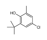 2-tert-butyl-4-chloro-6-methylphenol结构式