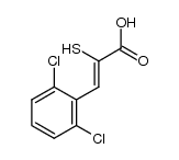 (Z)-3-(2,6-dichlorophenyl)-2-mercapto-2-propenoic acid Structure