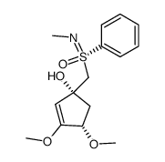 (((1R,4S)-1-hydroxy-3,4-dimethoxycyclopent-2-en-1-yl)methyl)(methylimino)(phenyl)-6-sulfanone结构式